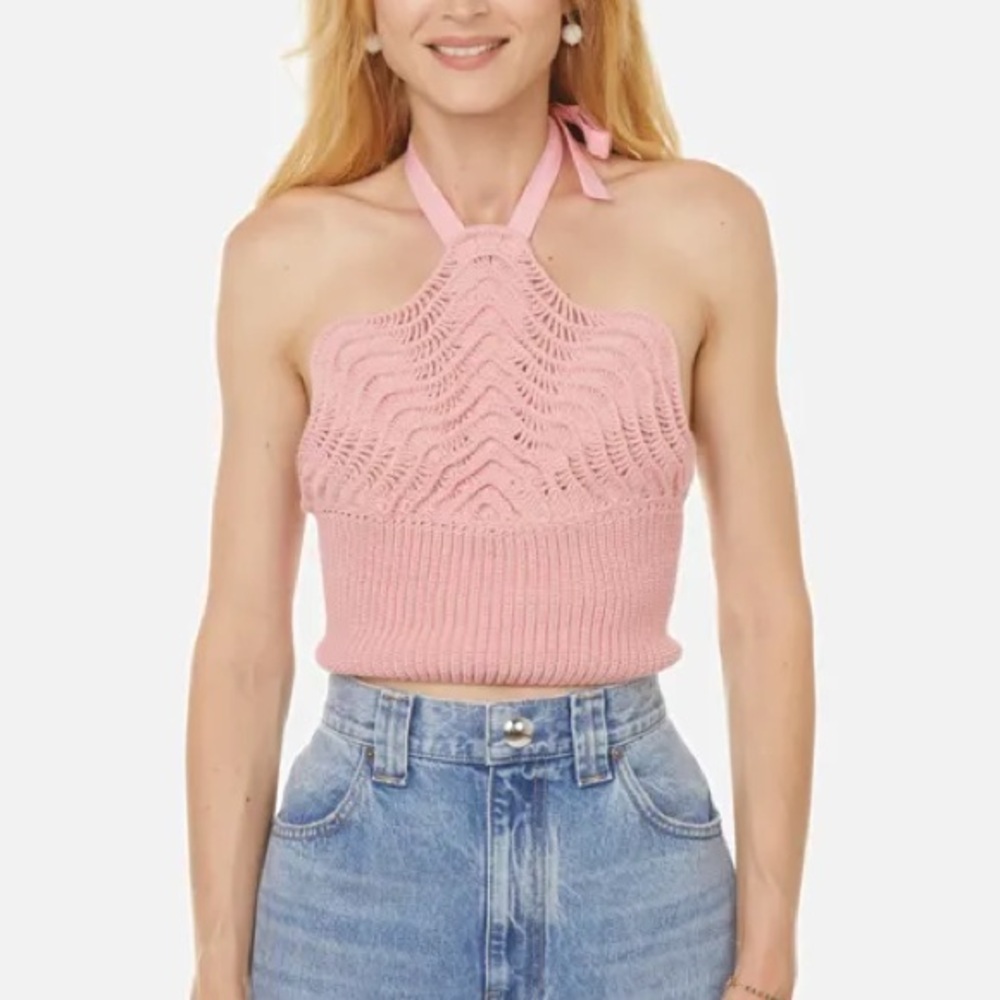 Crochet Halter Neck Top